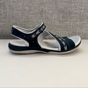 Dr Scholls Daydream Sz 11 M Sandals Blue Gray Womens Comfort Gel Cushion Shoes